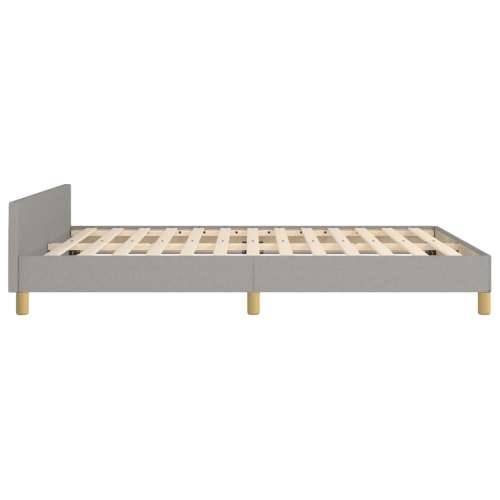 Okvir za krevet bez madraca svjetlosivi 140x200 cm od tkanine - Svjetlosiva 140 x 200 cm gumbi Cijena