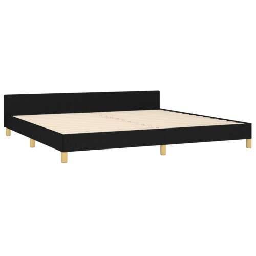 Okvir za krevet bez madraca crni 200x200 cm od tkanine - Crna 200 x 200 cm gumbi Cijena