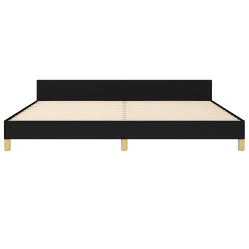Okvir za krevet bez madraca crni 200x200 cm od tkanine - Crna 200 x 200 cm gumbi Cijena