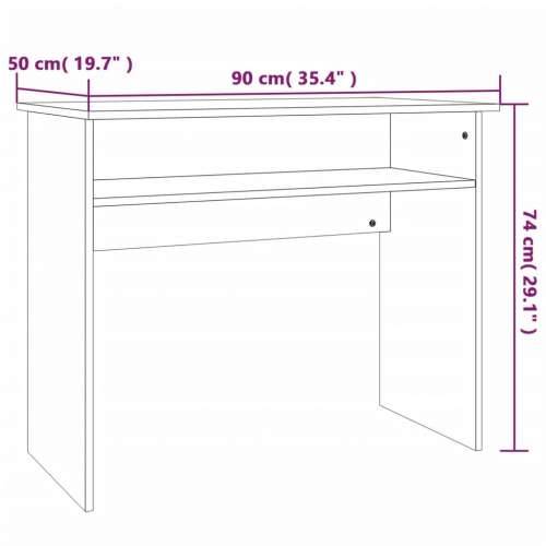 Radni stol boja dimljenog hrasta 90x50x74 cm konstruirano drvo - Dimljeni hrast Cijena
