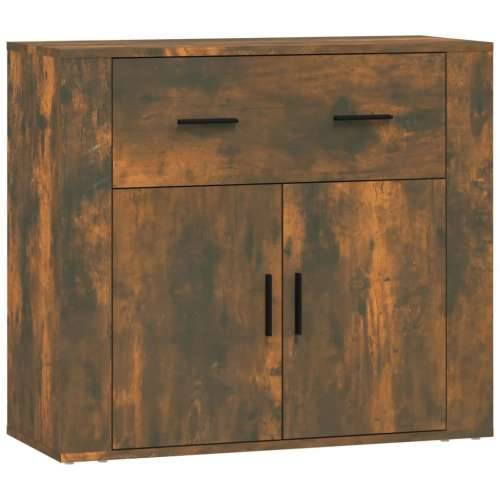 Komoda boja dimljenog hrasta 80x33x70 cm od konstruiranog drva - Dimljeni hrast 1 Cijena