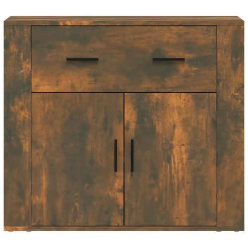 Komoda boja dimljenog hrasta 80x33x70 cm od konstruiranog drva - Dimljeni hrast 1 Cijena