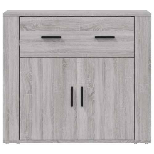 Komoda sivog hrasta sonome 80x33x70 cm od konstruiranog drva - Sivi hrast sonoma 1 Cijena