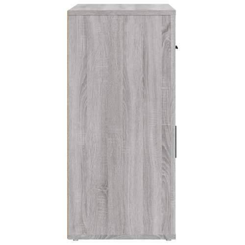 Komoda sivog hrasta sonome 80x33x70 cm od konstruiranog drva - Sivi hrast sonoma 1 Cijena