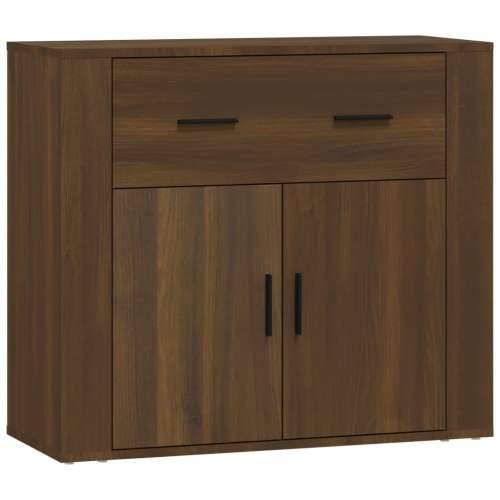 Komoda boja Smeđi hrasta 80x33x70 cm od konstruiranog drva - Smeđi hrast 1 Cijena