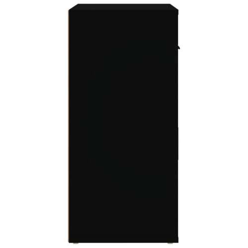 Komoda crna 80 x 33 x 70 cm od konstruiranog drva - Crna 1 Cijena