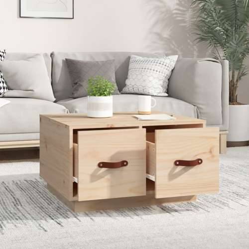 Stolić za kavu 60 x 53 x 35 cm od masivne borovine - Prirodna 1 Cijena