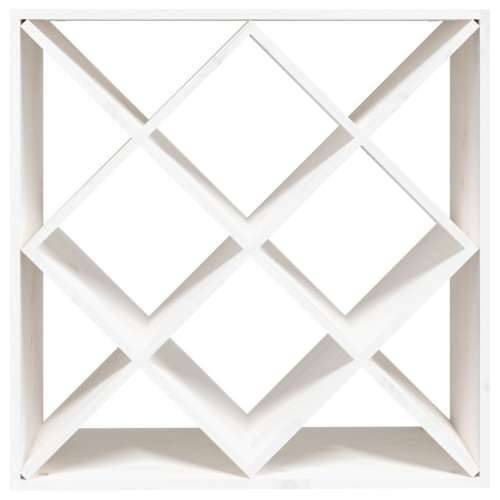 Ormarić za vino bijeli 62 x 25 x 62 cm od masivne borovine - Bijela 62 x 25 x 62 cm 1 s 12 rupa Cijena