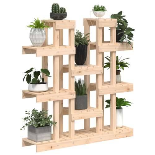 Stalak za biljke 104,5 x 25 x 109,5 cm od masivne borovine - Prirodna 104.5 x 25 x 109.5 cm 1 Cijena