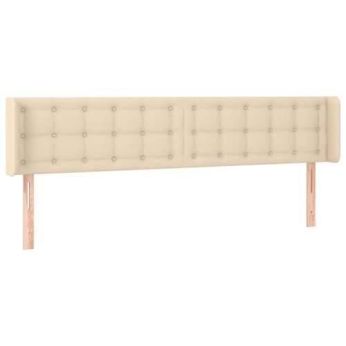 Uzglavlje s ušima krem 183x16x78/88 cm od tkanine - Krema 183 x 16 x 78/88 cm 1 Cijena