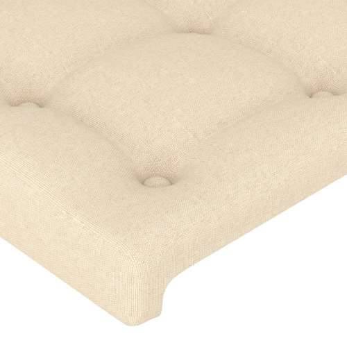 Uzglavlje s ušima krem 183x16x78/88 cm od tkanine - Krema 183 x 16 x 78/88 cm 1 Cijena