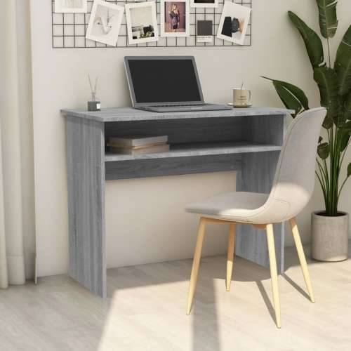 Radni stol boja hrasta sonome 90 x 50 x 74 cm konstruirano drvo  - Sivi hrast sonoma Cijena