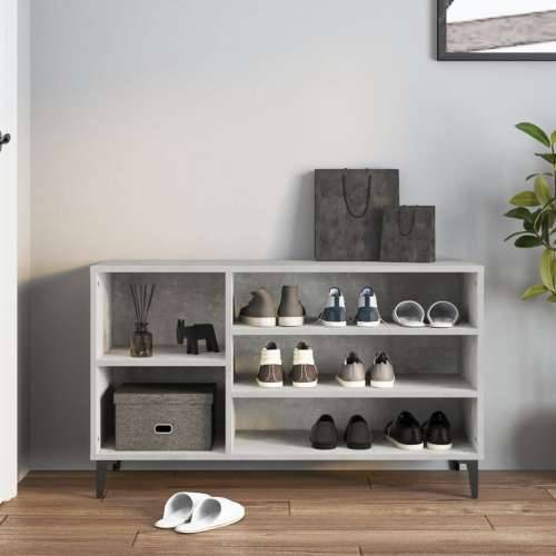 Ormarić za cipele boja betona 102x36x60 cm konstruirano drvo - Beton siva 1 Cijena