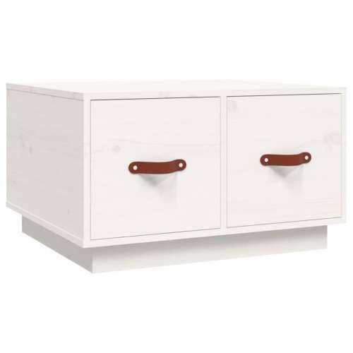 Stolić za kavu bijeli 60 x 53 x 35 cm od masivne borovine - Bijela 1 Cijena