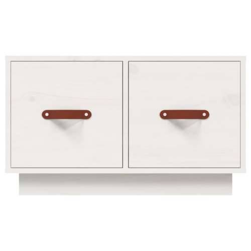 Stolić za kavu bijeli 60 x 53 x 35 cm od masivne borovine - Bijela 1 Cijena