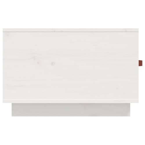 Stolić za kavu bijeli 60 x 53 x 35 cm od masivne borovine - Bijela 1 Cijena