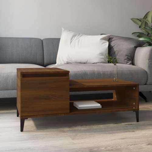 Stolić za kavu boja hrasta 100 x 50 x 45 cm konstruirano drvo - Smeđi hrast 1 Cijena
