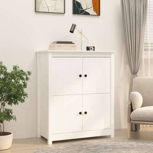 Komoda bijela 83 x 41,5 x 100 cm od masivne borovine - Bijela 1 Cijena