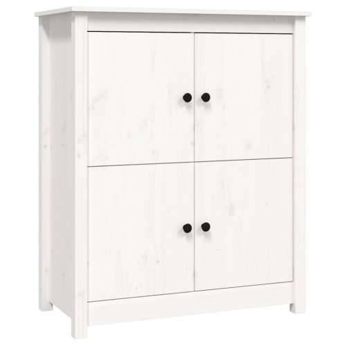 Komoda bijela 83 x 41,5 x 100 cm od masivne borovine - Bijela 1 Cijena