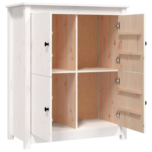 Komoda bijela 83 x 41,5 x 100 cm od masivne borovine - Bijela 1 Cijena