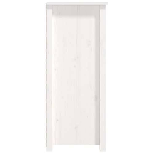 Komoda bijela 83 x 41,5 x 100 cm od masivne borovine - Bijela 1 Cijena