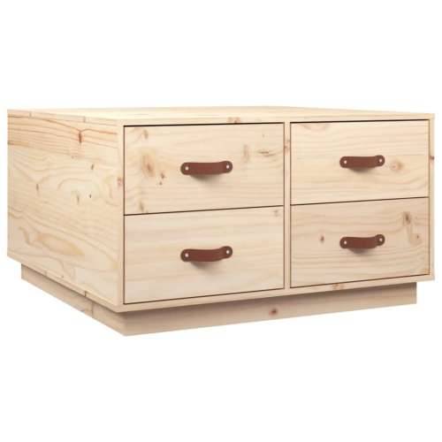 Stolić za kavu 80 x 80 x 45 cm od masivne borovine - Prirodna 1 Cijena