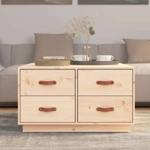 Stolić za kavu 80 x 80 x 45 cm od masivne borovine - Prirodna 1 Cijena