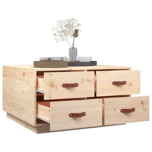 Stolić za kavu 80 x 80 x 45 cm od masivne borovine - Prirodna 1 Cijena