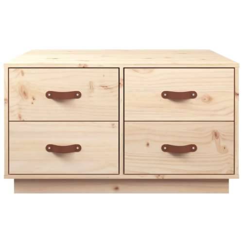 Stolić za kavu 80 x 80 x 45 cm od masivne borovine - Prirodna 1 Cijena