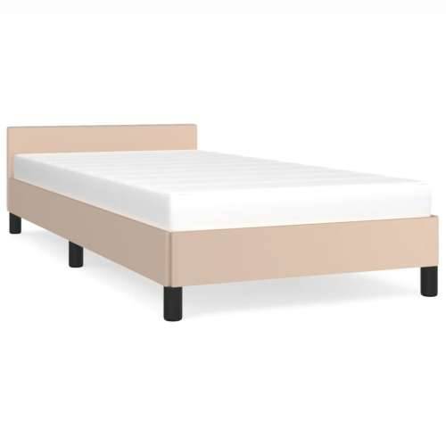 Okvir za krevet s uzglavljem bez madraca cappuccina 100x200 cm - Boja cappuccina 100 x 200 cm Cijena