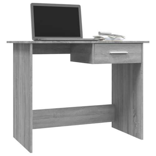 Radni stol boja hrasta sonome 100x50x76 cm konstruirano drvo - Sivi hrast sonoma Cijena