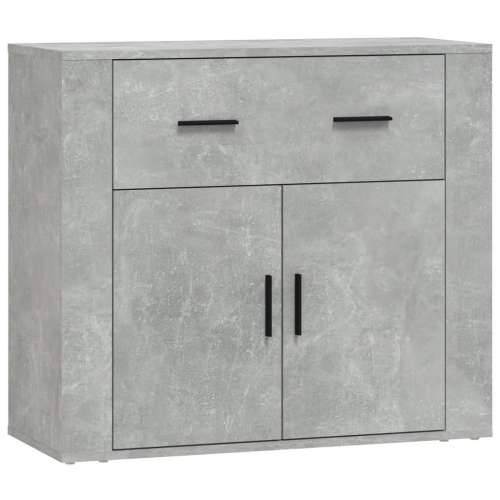 Komoda siva boja betona 80 x 33 x 70 cm od konstruiranog drva - Beton siva 1 Cijena
