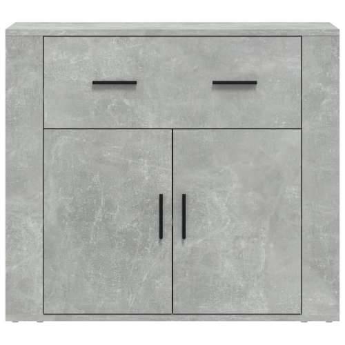 Komoda siva boja betona 80 x 33 x 70 cm od konstruiranog drva - Beton siva 1 Cijena