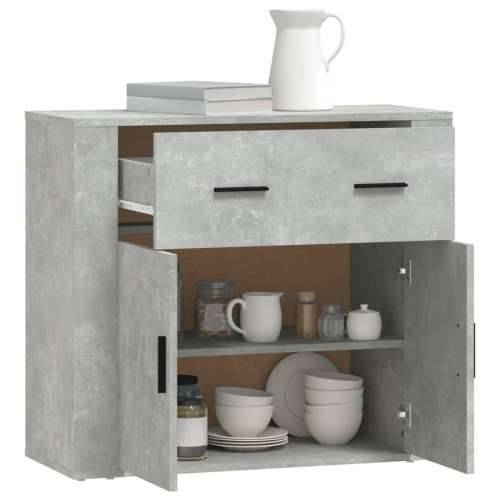 Komoda siva boja betona 80 x 33 x 70 cm od konstruiranog drva - Beton siva 1 Cijena