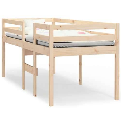 Visoki krevet 90 x 200 cm od masivne borovine - Prirodna 90 x 200 cm Cijena