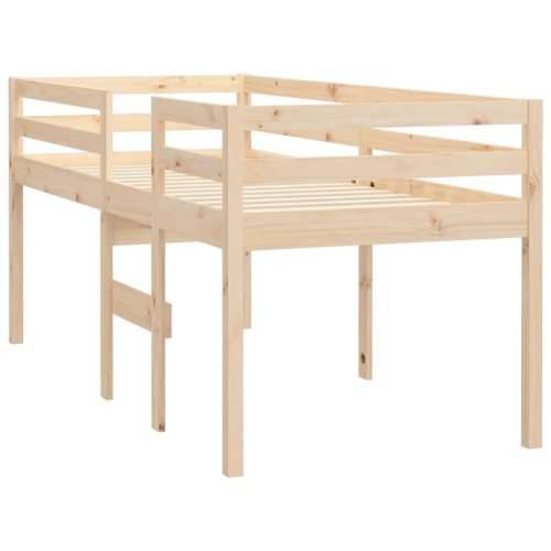 Visoki krevet 90 x 200 cm od masivne borovine - Prirodna 90 x 200 cm Cijena