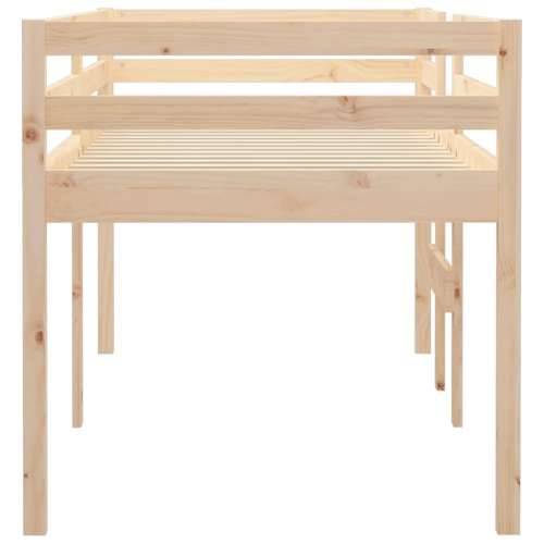 Visoki krevet 90 x 200 cm od masivne borovine - Prirodna 90 x 200 cm Cijena