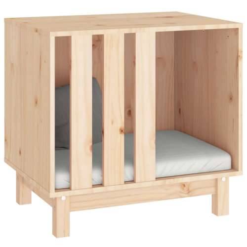 Kućica za pse 60 x 45 x 57 cm od masivne borovine - Prirodna 60 x 45 x 57 cm Cijena