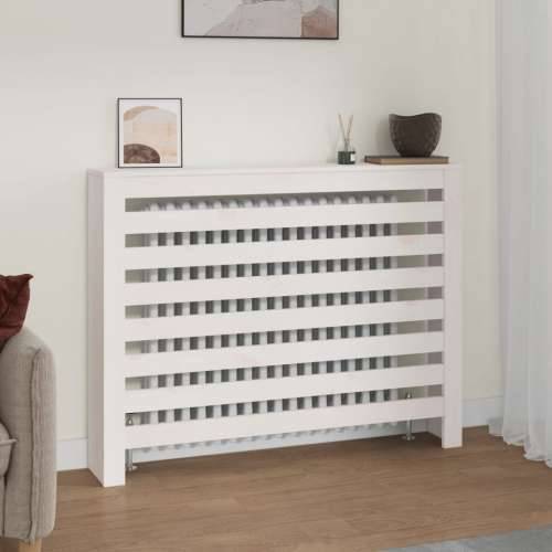 Maska za radijator - Pokrov za radijator bijeli 108,5 x 19 x 84 cm masivna borovina - Bijela 108.5 x 19 x 84 cm 1 Cijena