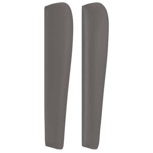 Uzglavlje s ušima sivo 83 x 23 x 118/128 cm od umjetne kože - Siva 83 x 23 x 118/128 cm 1 Cijena