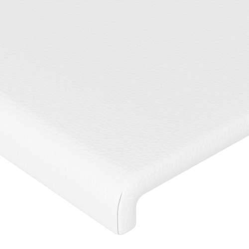 Uzglavlje s ušima bijelo 183x23x118/128 cm od umjetne kože - Bijela 183 x 23 x 118/128 cm 1 Cijena