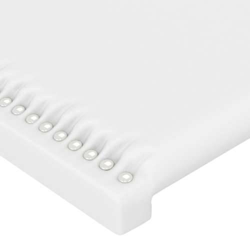 Uzglavlje s ušima bijelo 163x23x118/128 cm od umjetne kože - Bijela 163 x 23 x 118/128 cm 1 Cijena