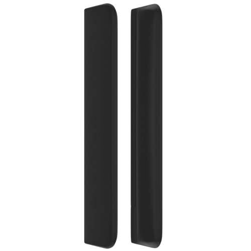 Uzglavlje s ušima crno 83x16x118/128 cm od umjetne kože - Crna 83 x 16 x 118/128 cm 1 Cijena