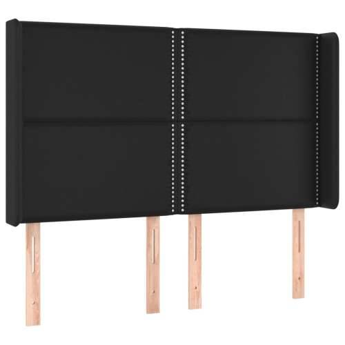 Uzglavlje s ušima crno 147x16x118/128 cm od umjetne kože - Crna 147 x 16 x 118/128 cm 1 Cijena
