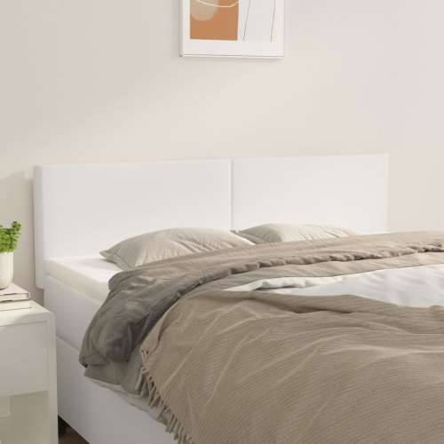Uzglavlja 2 kom bijela 72 x 5 x 78/88 cm od umjetne kože - Bijela 144 cm 1 Nisko Cijena
