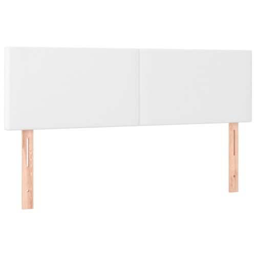 Uzglavlja 2 kom bijela 72 x 5 x 78/88 cm od umjetne kože - Bijela 144 cm 1 Nisko Cijena