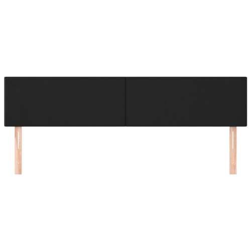 Uzglavlja 2 kom crna 100x5x78/88 cm od umjetne kože - Crna 200 cm 1 Nisko Cijena