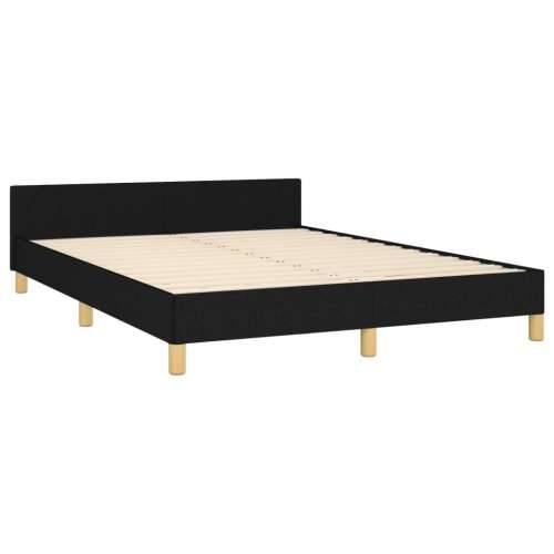 Okvir za krevet bez madraca crni 140x200 cm od tkanine - Crna 140 x 200 cm gumbi Cijena