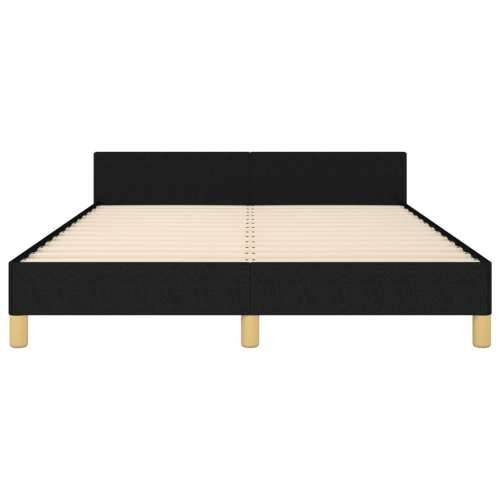 Okvir za krevet bez madraca crni 140x200 cm od tkanine - Crna 140 x 200 cm gumbi Cijena