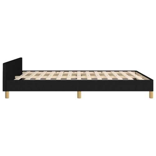 Okvir za krevet bez madraca crni 140x200 cm od tkanine - Crna 140 x 200 cm gumbi Cijena